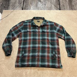 Men’s XXL Marmot Ridgefield Sherpa-Lined Flannel Shirt Jacket